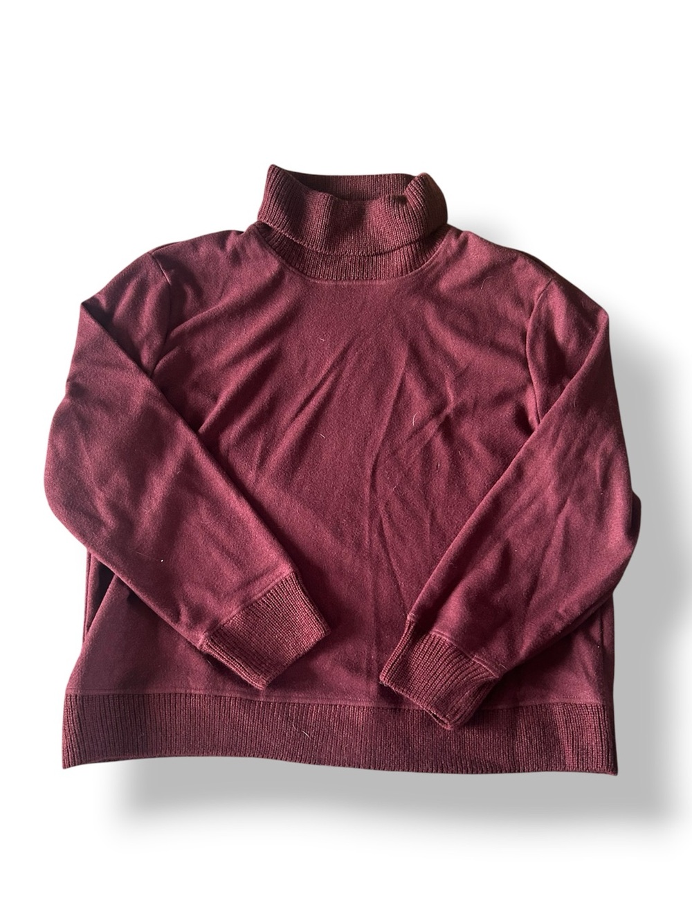 [a new day] Maroon Burgundy Turtleneck Sweater